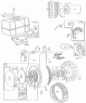 Blower HsgRewindFuel Tank Diagram and Parts List for 194412-0123-99  Briggs and Stratton Engine